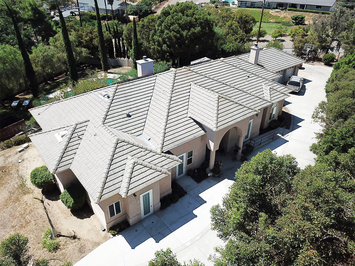 Ariel view of residence