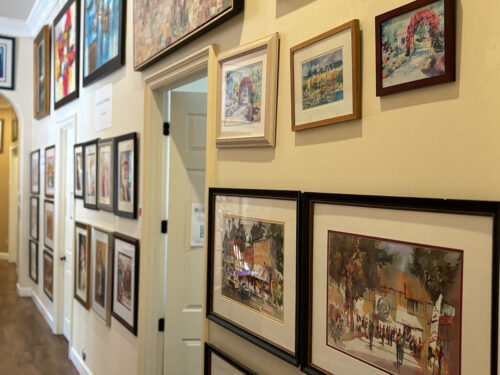 Artwork on the walls