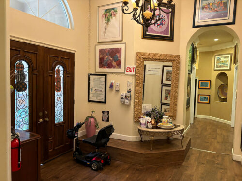 Foyer entrance looking east