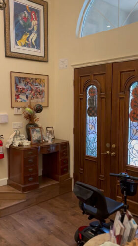 Foyer entrance looking west